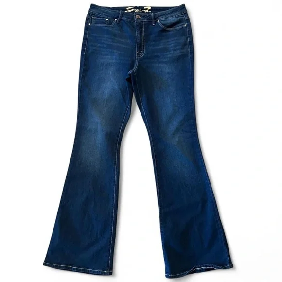 Seven7 Women's Slim Flare Jean / size 12 “Like New” - Picture 4 of 8